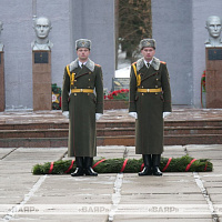 На мемориале «Боевой путь гвардейцев 120-й стрелковой дивизии» прошёл торжественный митинг