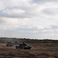 Слонимские гвардейцы выполнили упражнение  контрольных стрельб из вооружения танка Т-72Б