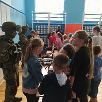 В рамках военно-патриотического воспитания