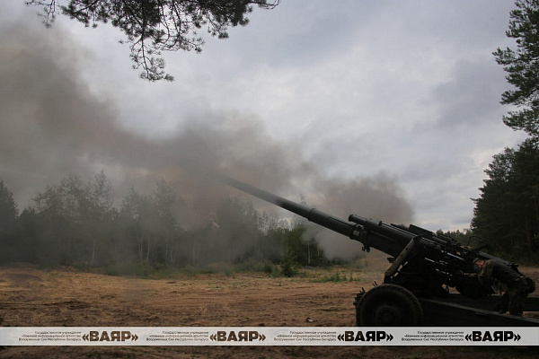 Полевой выход 350-й группы артиллерии 6 омбр и 111 абр