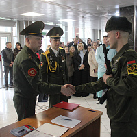 Торжественная церемония принятия Военной присяги новым пополнением прошла в 30 ождбр