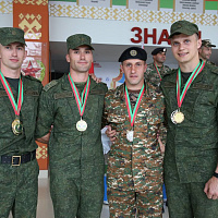 Награждение победителей чемпионата по военно-прикладному многоборью