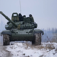 Проверка одного из танковых батальонов 19 омбр