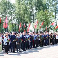 В День всенародной памяти жертв Великой Отечественной войны и геноцида белорусского народа в Жодино состоялся митинг