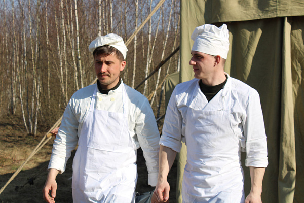 В 61 иаб проходят учебные сборы приписного состава отдельного батальона материального обеспечения