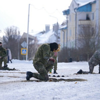 Гвардейцы совершили лыжный переход по памятным местам Витебщины