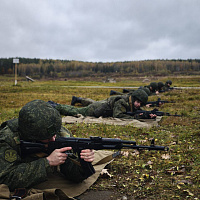Занятия по огневой подготовке с курсантами военного факультета в БГАА