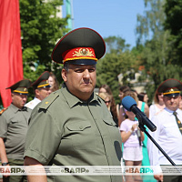 Торжественный выпуск офицеров военного факультета в ГрГУ имени Я. Купалы