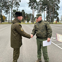 Ритуал чествования военнослужащих состоялся в 7-м инженерном полку