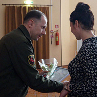 В 5-й отдельной бригаде специального назначения прошли торжественные мероприятия, посвященные Дню женщин