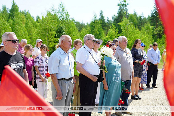 Военнослужащие 36-й дорожно-мостовой бригады приняли участие в торжественном митинге в урочище Стриево