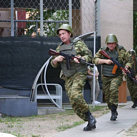 Завершающий этап командно-штабного учебного сбора с территориальными войсками