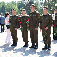 В День всенародной памяти жертв Великой Отечественной войны и геноцида белорусского народа в Жодино состоялся митинг