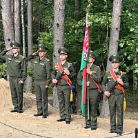 Церемония перезахоронения останков жертв Великой Отечественной войны