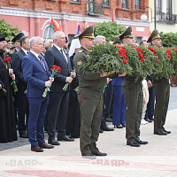 Церемония открытия реконструированной площади Победы в Бобруйске