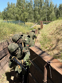 С курсантами военно-транспортного факультета в БелГУТ прошло занятие по тактической подготовке