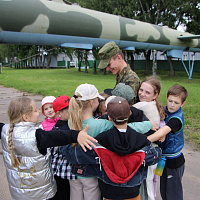 В рамках военно-патриотического воспитания 