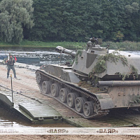 Военнослужащие 6 омбр преодолели водную преграду