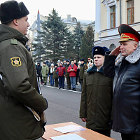 Торжественный ритуал принятия Военной присяги в Военной академии Республики Беларусь