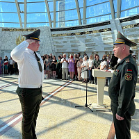 Торжественное вручение дипломов выпускникам военно-медицинского института в БГМУ