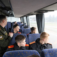 Делегация воспитанников Уссурийского суворовского военного училища прибыла в Минск
