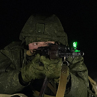 Занятия по огневой подготовке в ночное время с военнослужащими 85 брс