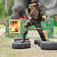 Занятия по тактической подготовке с военнослужащими 377 зрп