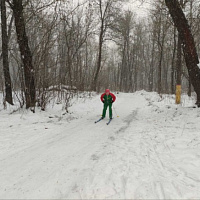 Занятие по лыжной подготовке