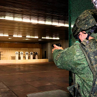 Занятия по огневой подготовке с курсантами Военной академии