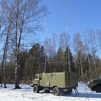 Военнослужащие 86-й бригады связи совершают полевой выход