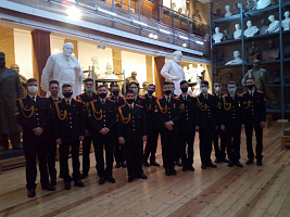 Кадеты Минского городского кадетского училища посетили музей-мастерскую З.И. Азгура