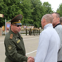 Торжественная церемония завершения учебных сборов