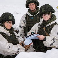 Занятия по тактической подготовке с курсантами Военной академии Беларуси