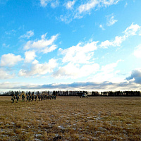 Военнослужащие 5 обр СпН выполнили прыжки с парашютом