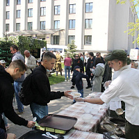 В Советском районе города Минска также активно празднуется День Победы