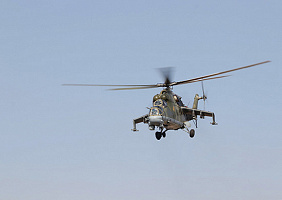 Экипажи вертолетов Ми-24П ЦВО приступили к первым учебно-тренировочным полетам в Свердловской области