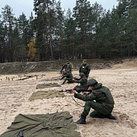  С курсантами военно-транспортного факультета в БелГУТ проведены занятия по огневой подготовке