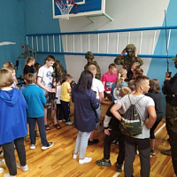 В рамках военно-патриотического воспитания