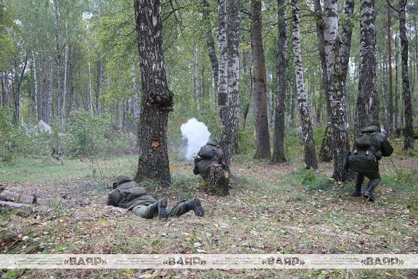 В рамках батальонного тактического учения