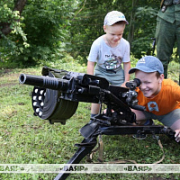 Оболь встречает «Марш Победы»