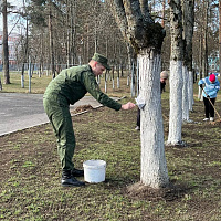 Личный состав 72 ОУЦ принял участие в республиканском субботнике