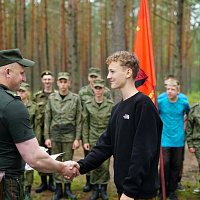 Военно-патриотический лагерь на базе 36 дмбр