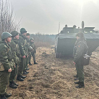 Полевой выход подразделения инженерного полка СЗОК