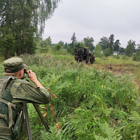 Полевой выход у артиллеристов