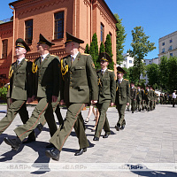 На военном факультете в Белорусском государственном университете прошел 17-й выпуск офицеров