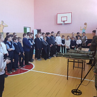 В рамках военно-патриотического воспитания