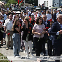 Масштабная акция «Марш Победы», посвященная 80-летию Великой Победы, завершает свой путь в Смолевичах