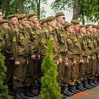 Ритуал перехода военнослужащих срочной военной службы на очередной период службы