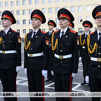 Открытие X Республиканского смотра-конкурса по строевой подготовке среди учащихся кадетских училищ, специализированных лицеев и МСВУ