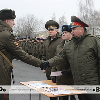 Новобранцы 30-й отдельной железнодорожной бригады приняли Военную присягу